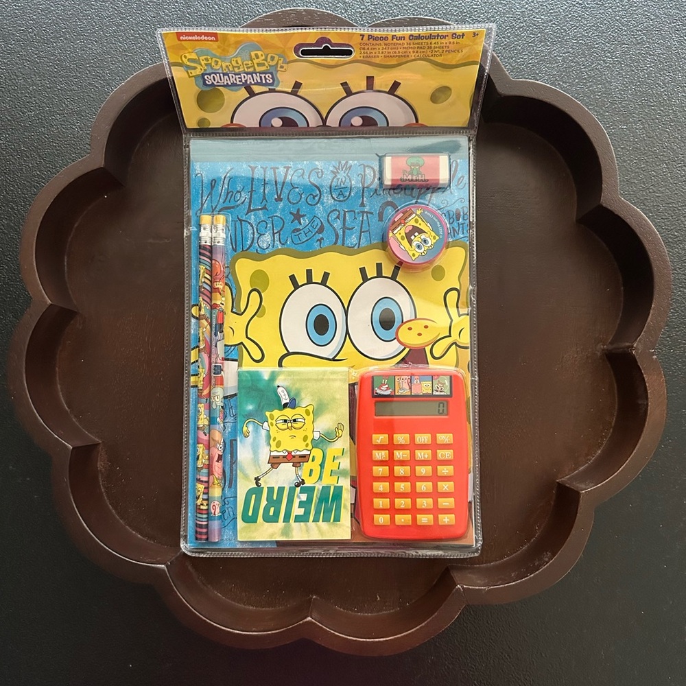 SpongeBob SquarePants 7 Piece Fun Calculator Set